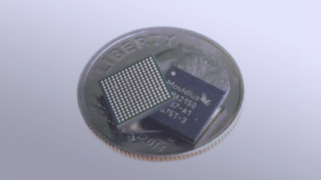  Kích thước của chip Movidius MA2150. 