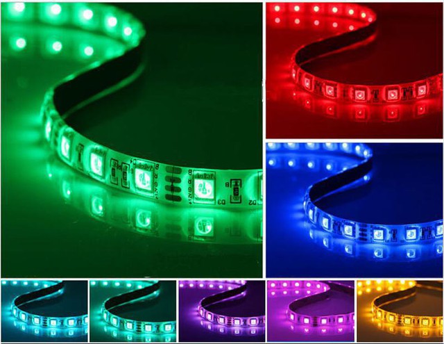  Dây LED nhiều màu, giúp bộ máy tính của bạn rực rỡ trong những ngày đầu năm mới. 