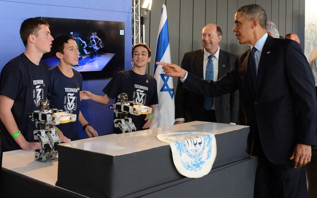 Học sinh Israel có cuộc gặp với tổng thống Obama và trao đổi về vấn đề công nghệ 