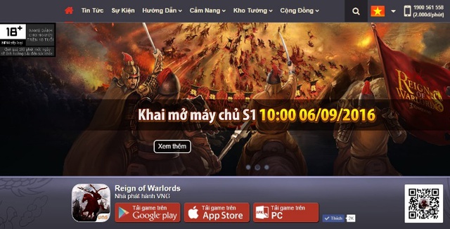 Reign of Warlords mở cửa thử nghiệm