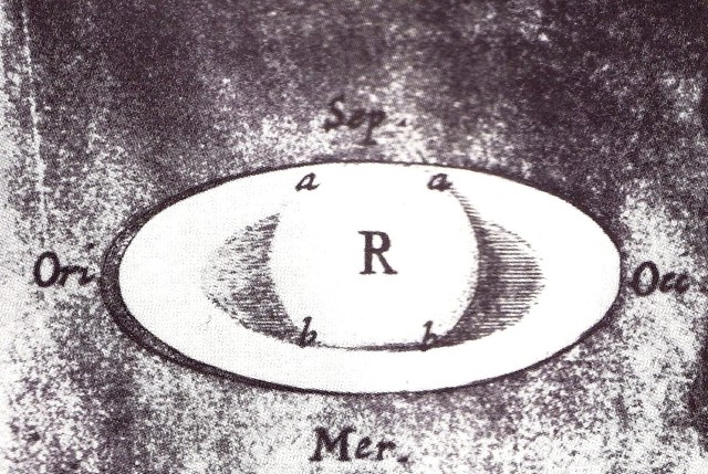  Một bức vẽ sao Thổ năm 1666 của Robert Hooke 