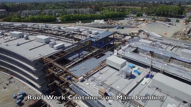  Phần mái của Apple Campus 2 đang dần được hoàn thiện 