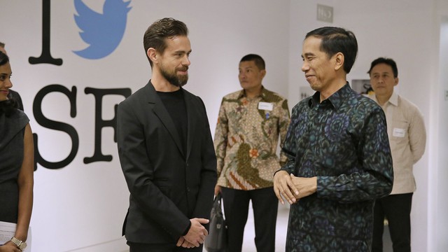  Tổng thống Indonesia nói chuyện với CEO Twitter, Jack Dosey 
