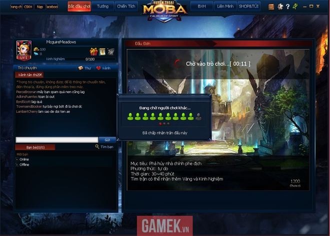 
Trong ngày đầu ra mắt, đã có khoảng... 10.000 game thủ tham gia chơi Huyền Thoại MOBA
