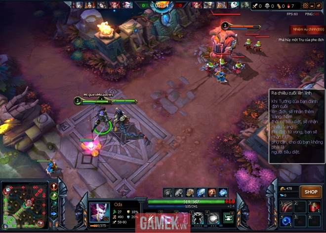 
Việc chơi game tương đối ổn định khi vào trong trận đấu
