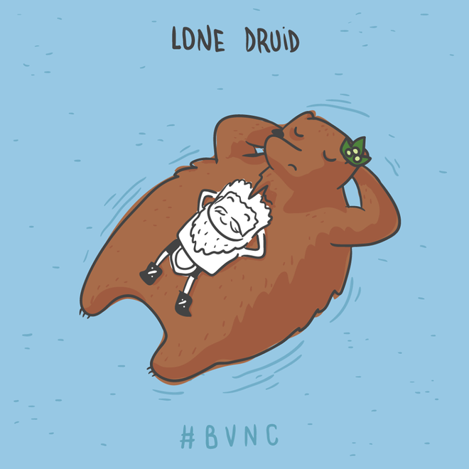 
Như thường lệ chú gấu con vẫn là chỗ dựa vững chắc cho Lone Druid.
