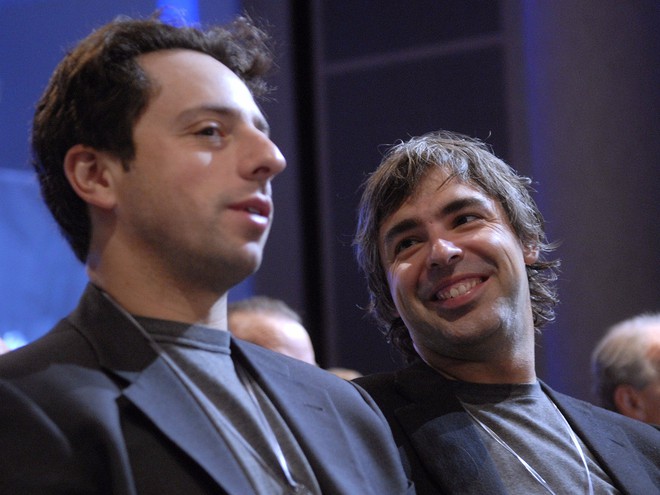  Larry Page và Sergey Brin. 