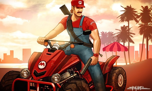 Những bức vẽ độc đáo về Grand Theft... Mario 3
