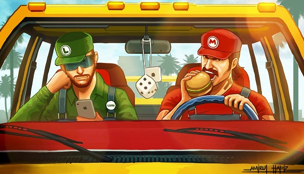 Những bức vẽ độc đáo về Grand Theft... Mario 7