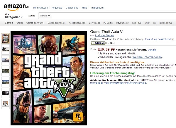 GTA V PC đồng loạt xuất hiện trên 2 trang bán hàng 3