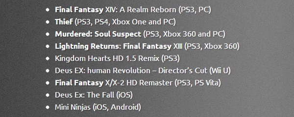 Loạt game nhập vai khủng của Square Enix có mặt tại E3 2