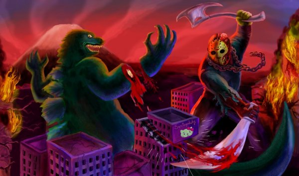 Bộ ảnh chế hài hước về Godzilla vs Cả thế giới 3