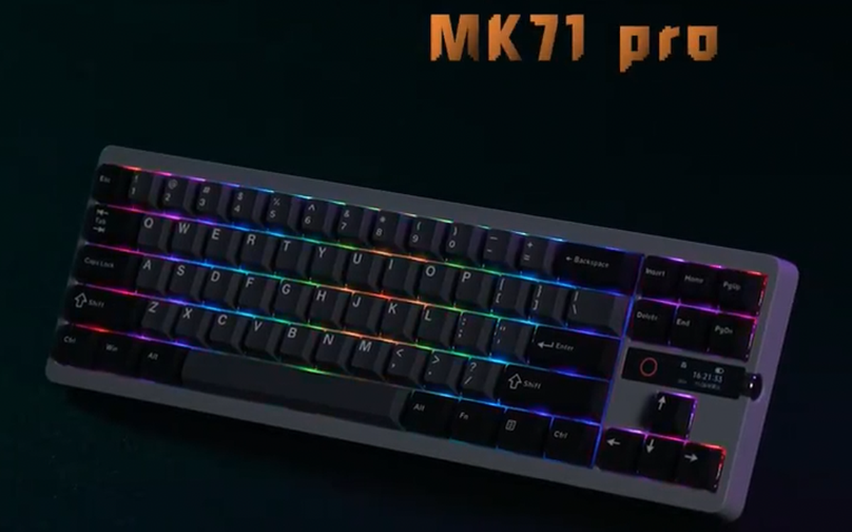 Xiaomi công bố bàn phím cơ MK71 Pro: Tích hợp màn hình nhỏ, switch TTC ...