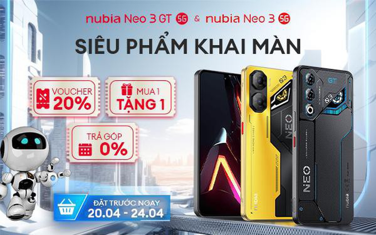 Nubia Neo 3 5G và Neo 3 GT 5G: Cú nổ lớn trong làng gaming phone