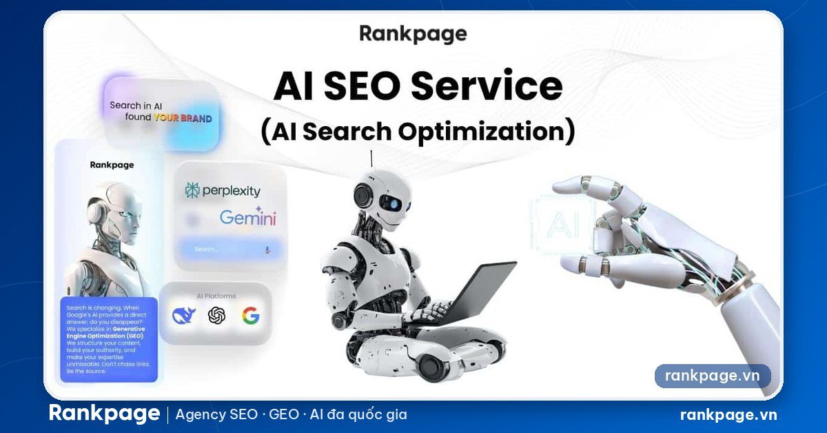 Rankpage chính thức triển khai dịch vụ SEO AI và GEO tại Việt Nam