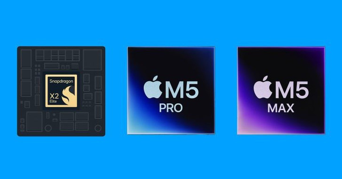 Snapdragon X2 Elite Extreme của Qualcomm vẫn thua xa chip Apple M5 trong bài kiểm tra hiệu năng