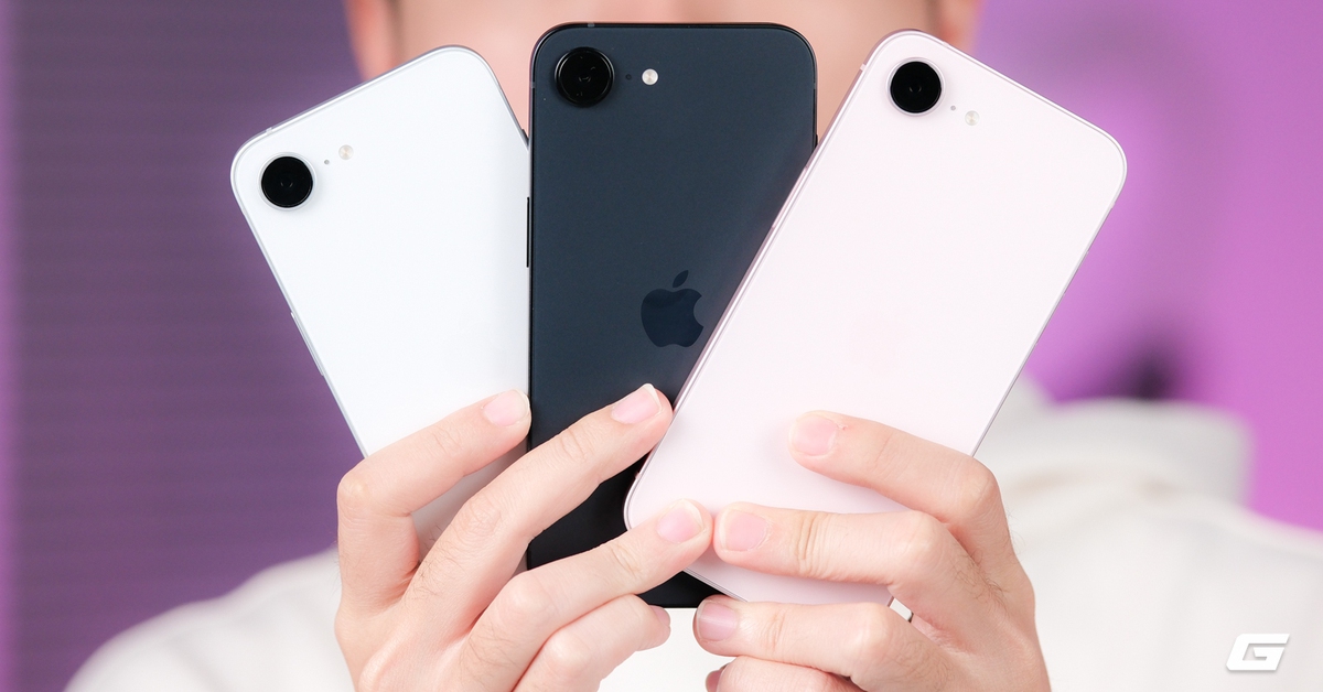 Trên tay đủ 3 màu iPhone 17e chính hãng: Thiết kế không đổi, màu hồng là điểm nhấn, hiệu năng cực mạnh, giá 18 triệu