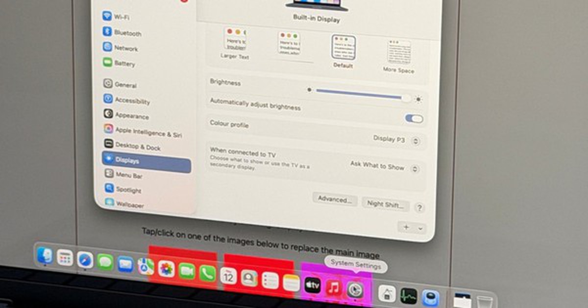 MacBook Neo có thể hiển thị dải màu P3 nhờ tùy chọn ẩn trong cài đặt màn hình
