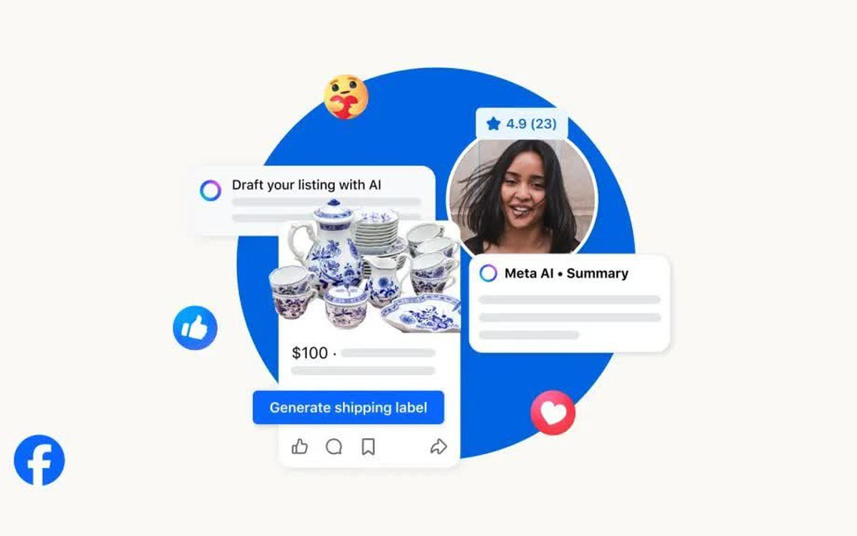 Facebook Marketplace tích hợp AI tự động trả lời tin nhắn, tạo bài đăng cho người bán