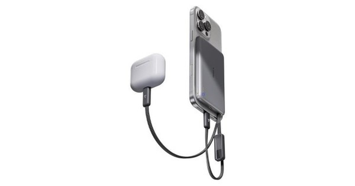 TORRAS AirVolt gây chú ý với thiết kế siêu mỏng, tích hợp hai dây USB-C và dung lượng 10.000mAh