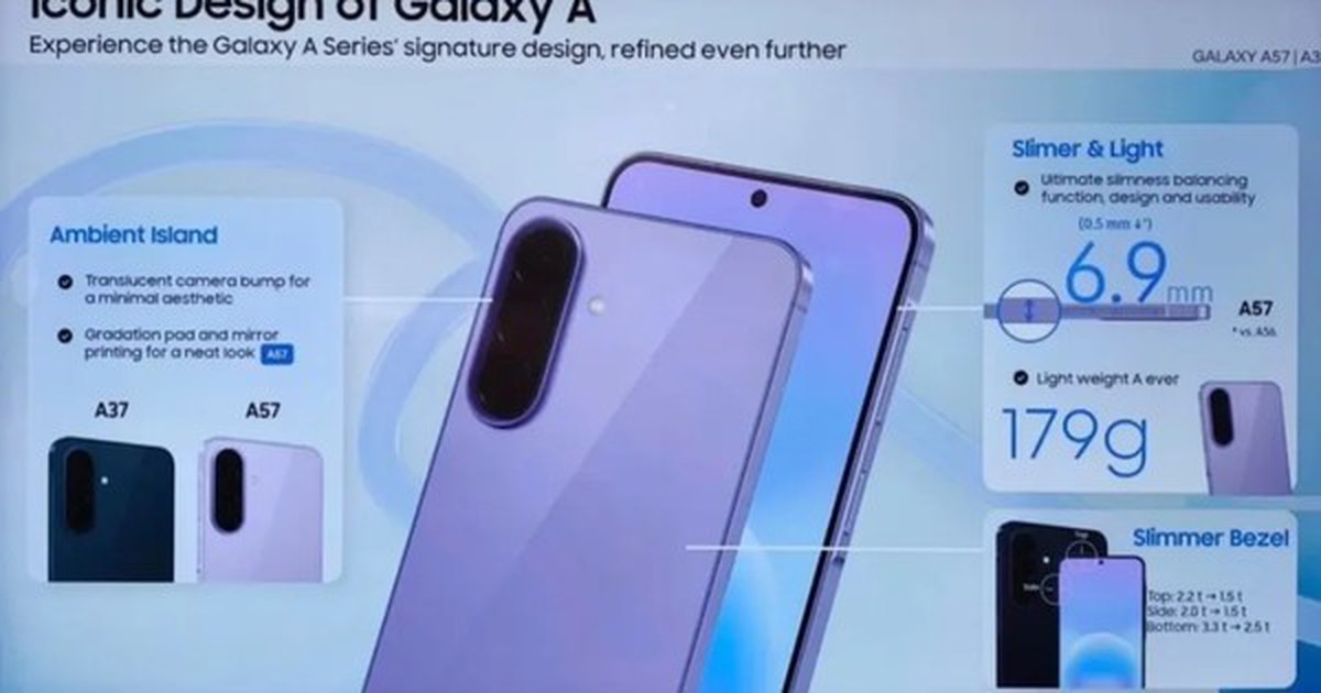 Galaxy A57 lộ diện với thiết kế kim loại nguyên khối, chip Exynos 1680 và sạc nhanh 45W