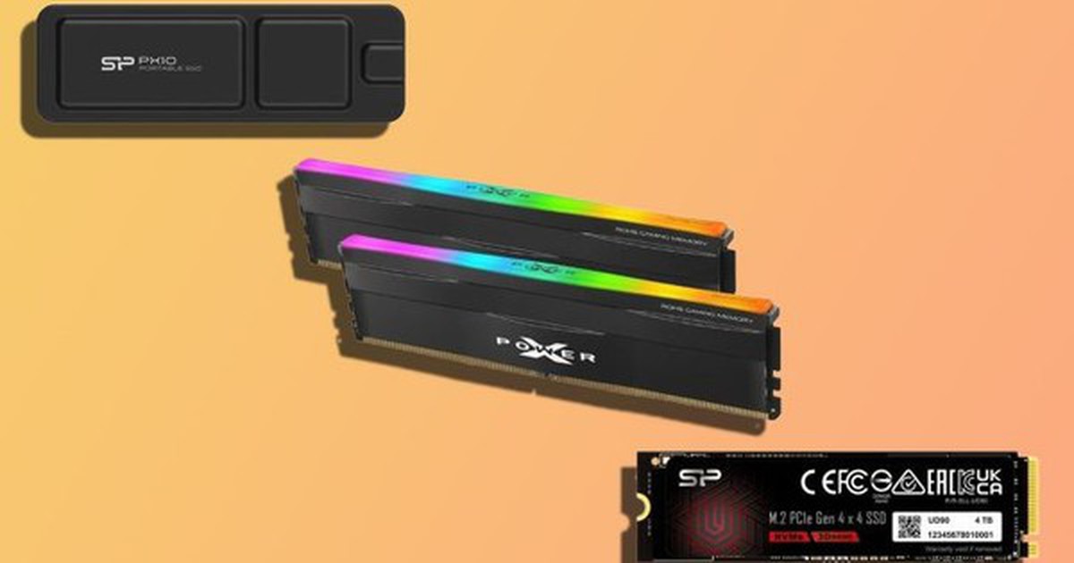 Bộ combo Silicon Power gồm SSD 4TB, RAM DDR5 64GB và SSD di động 1TB giá gần 27 triệu đồng