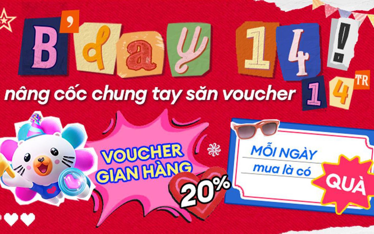 Gallery - Tưng bừng Sinh nhật Lazada 14 tuổi: Voucher đến 14 triệu, mua 1 tặng 1, voucher đến 50%