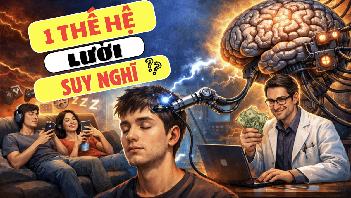 Phó mặc suy nghĩ cho AI, hàng ngàn người trẻ đang “thuê não” dùng, để máy móc quyết định thay mọi việc