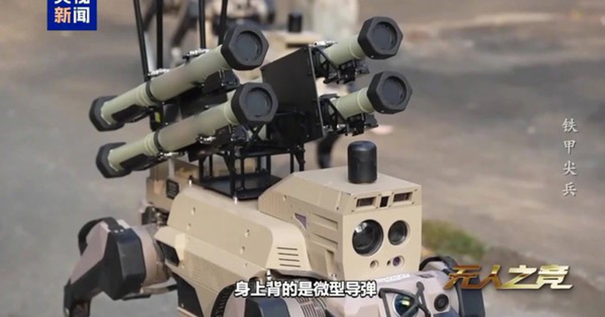 Trung Quốc trình diễn bầy robot chiến đấu tự động với tên lửa siêu nhỏ và AI phối hợp