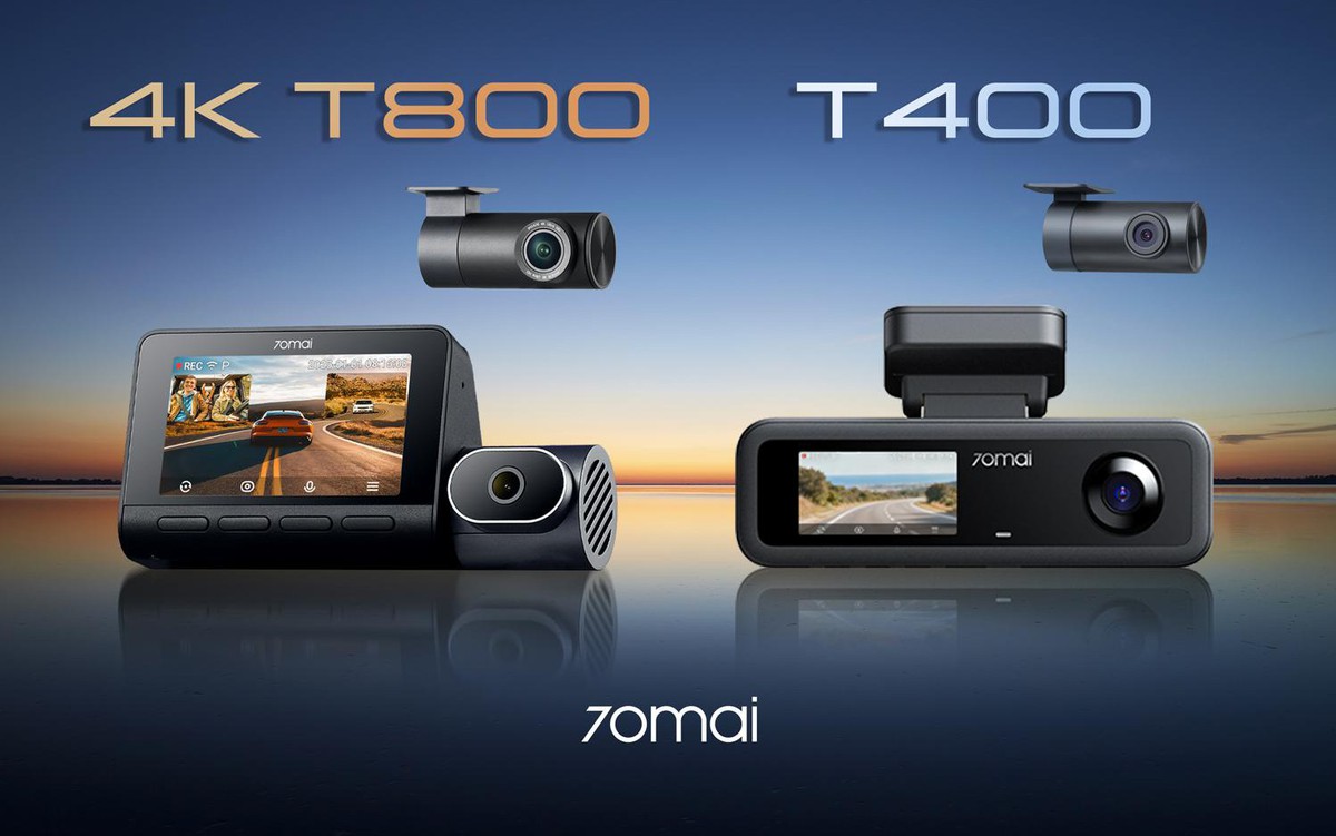 70mai ra mắt bộ đôi camera hành trình 3 kênh 4K T800 và T400 tại Việt Nam