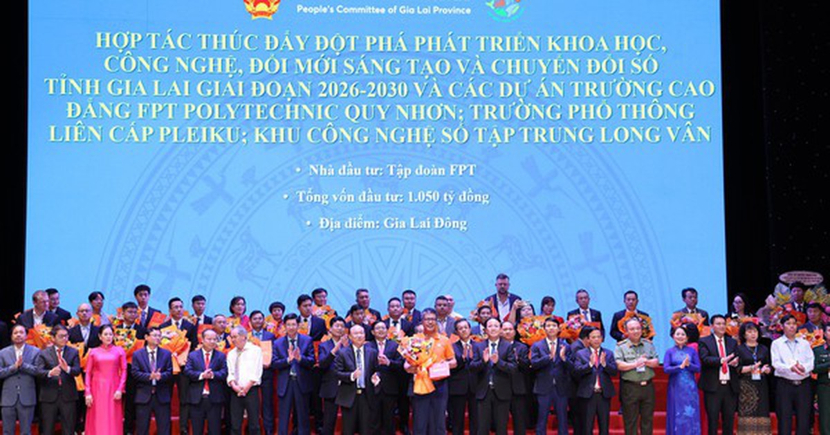 FPT đề xuất cùng Gia Lai xây dựng trung tâm AI, đầu tư hạ tầng công nghệ và giáo dục