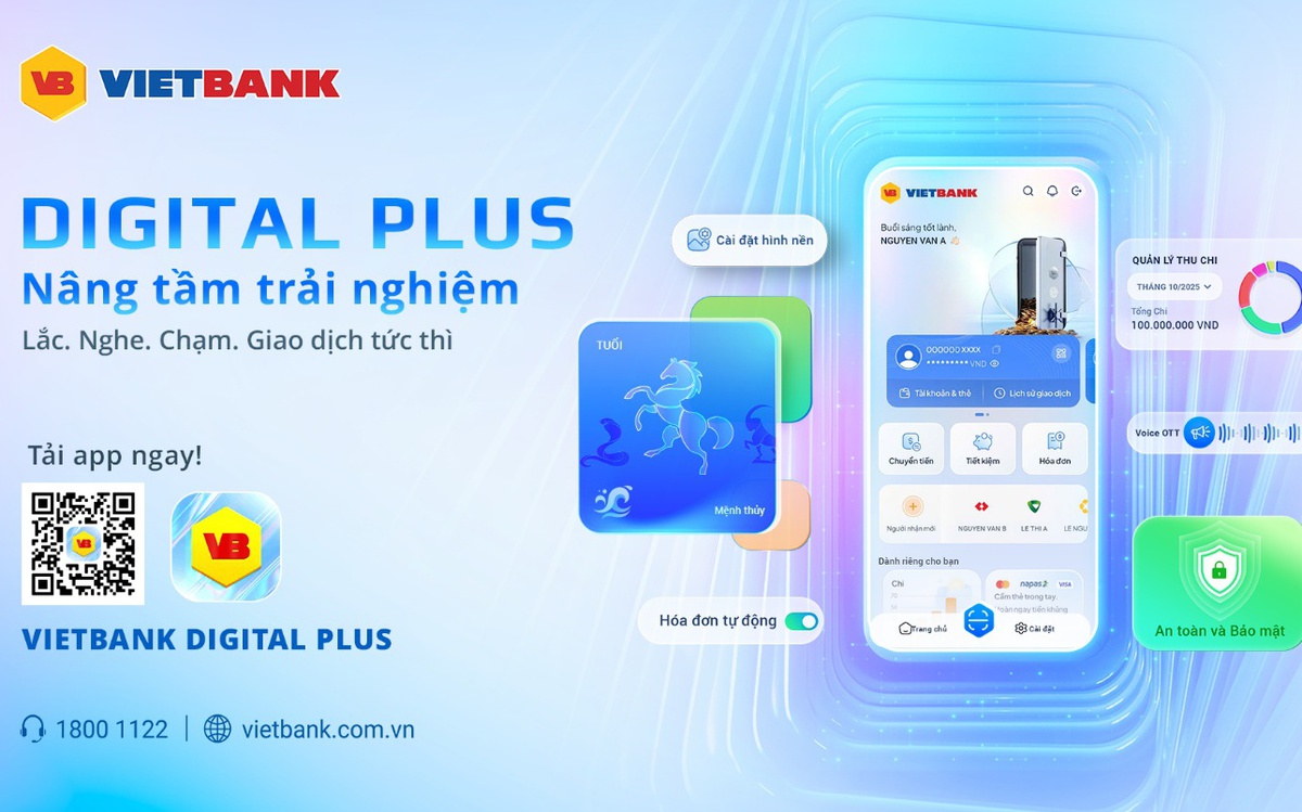 Vietbank Digital Plus – “Trợ lý tài chính số” dành cho người dùng hiện đại