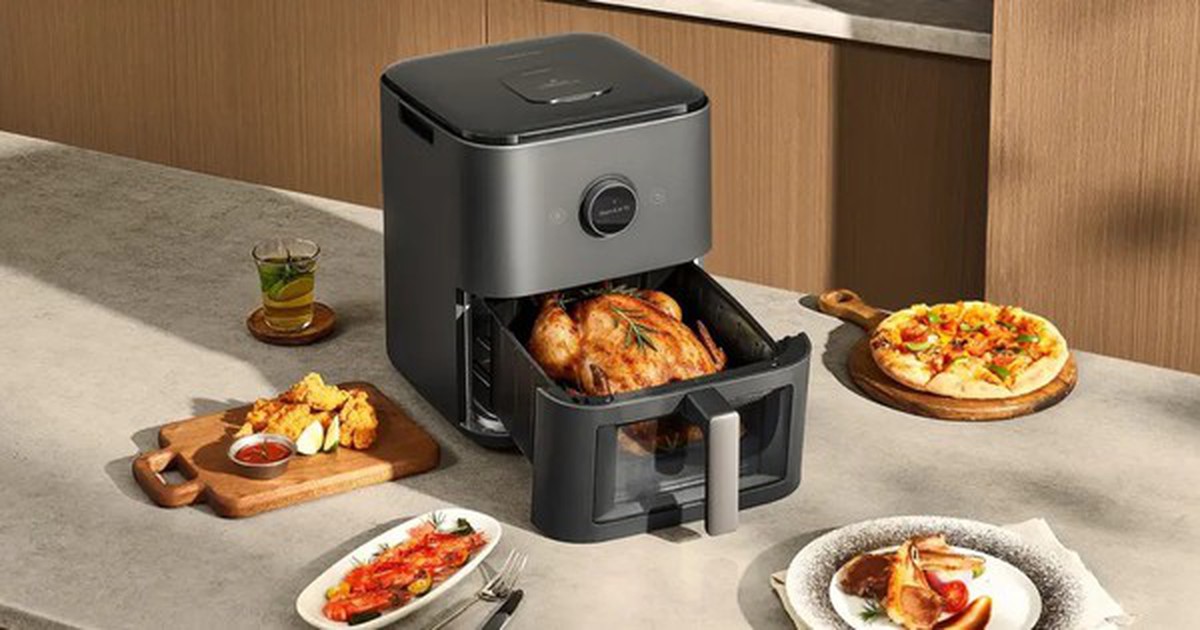 Nồi chiên Xiaomi 7L làm được cả sous vide, không cần mua thiết bị riêng