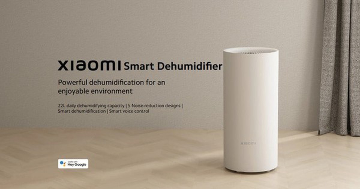 Xiaomi ra máy hút ẩm 22L, điều khiển được bằng giọng nói