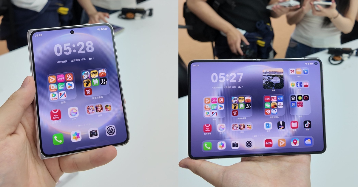 Huawei làm smartphone gập "nằm ngang" đầu tiên thế giới: Màn hình dùng tỷ lệ của giấy A4, vừa kịp trước khi Apple và Samsung ra mắt ý tưởng tương tự