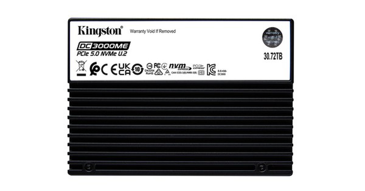 Kingston ra mắt SSD 30,72 TB Gen 5, nhưng chỉ dành cho AI
