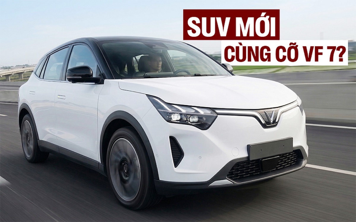 SUV VinFast mới lần đầu lộ diện trên đường: Dễ cùng cỡ VF 7, cụm đèn trước sau đều lớn, tay nắm cửa ẩn như BMW, có ADAS