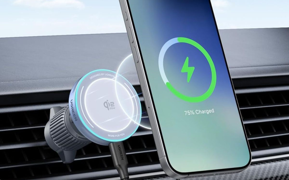 Ugreen sắp bán tẩu sạc xe hơi MagFlow mới: Tản nhiệt mạnh hơn, sạc nhanh không dây Qi2 25W, giá khoảng 1 triệu