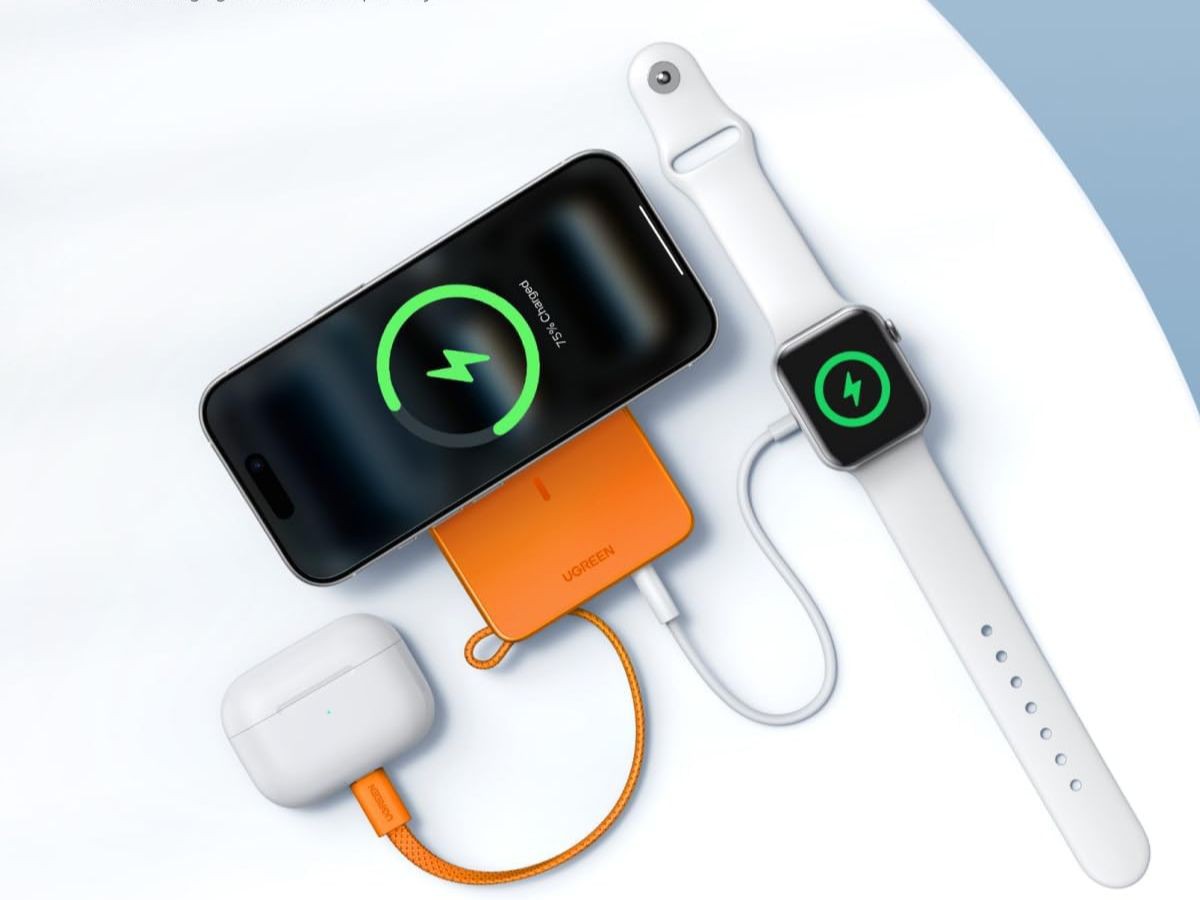 Pin dự phòng tích hợp cáp sạc, màn hình của Ugreen thêm màu mới hợp iPhone 17 Pro, giá khoảng 1 triệu