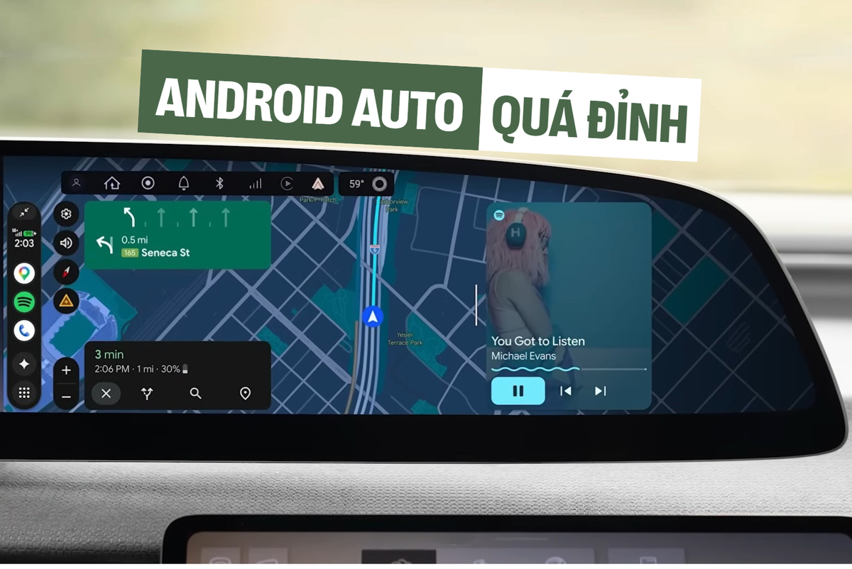 Android Auto phiên bản mới gây sốc: Cho phép xem video trên màn hình, AI biết được chủ nhân đang chạy xe gì