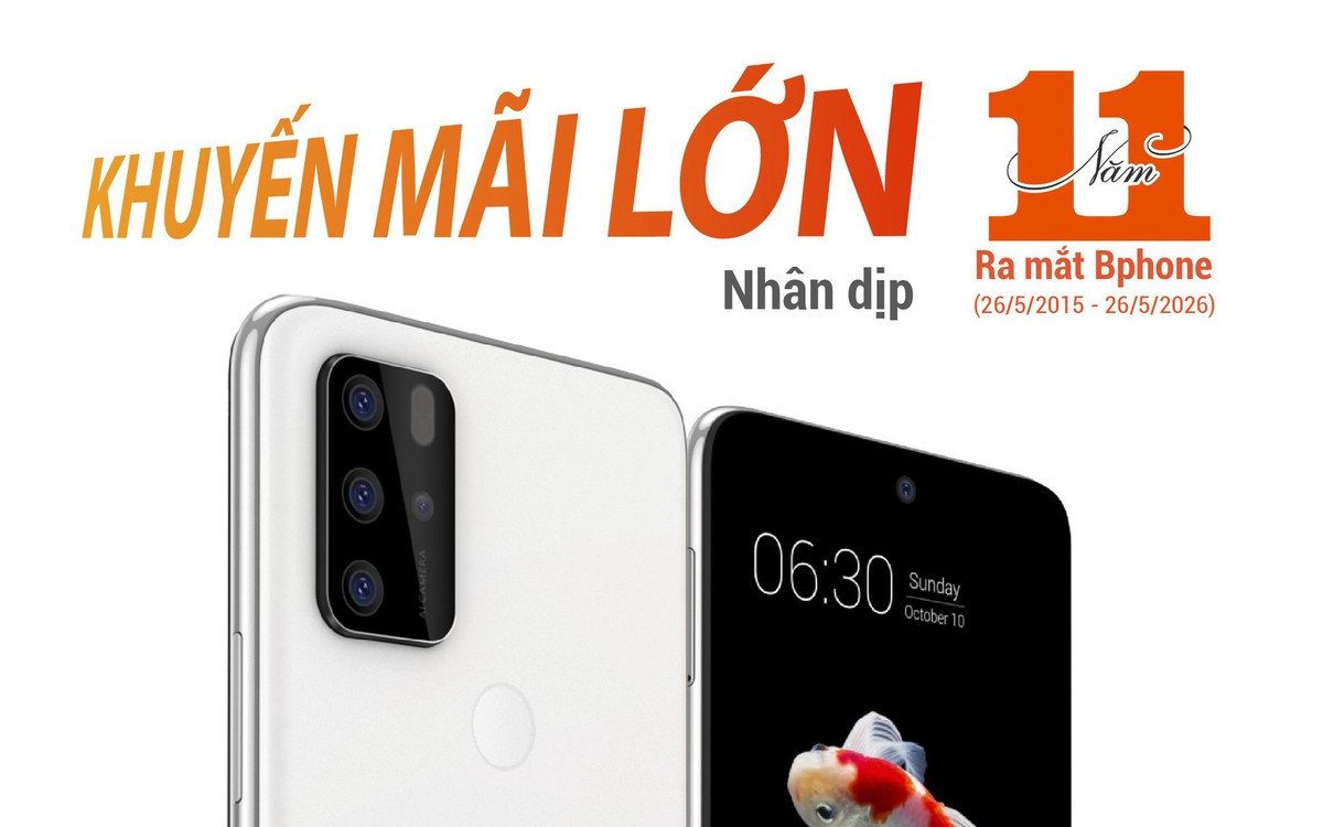 BKAV bất ngờ giảm gần nửa giá Bphone A50 nhân dịp 11 năm ra mắt Bphone