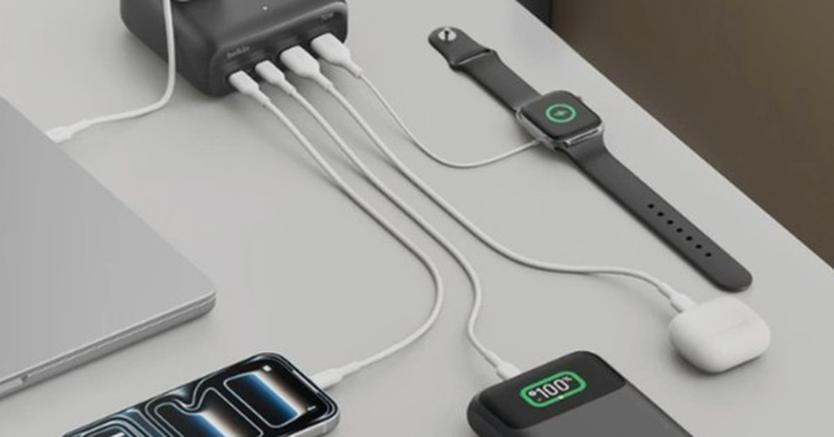 Belkin bán bộ sạc để bàn 7 thiết bị, giá 1 triệu đồng