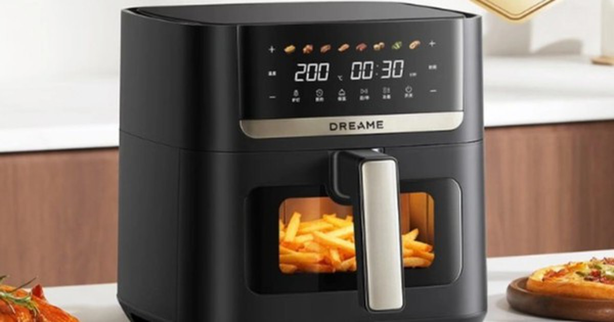 Dreame ra nồi chiên không dầu có cửa sổ xem món ăn khi nấu