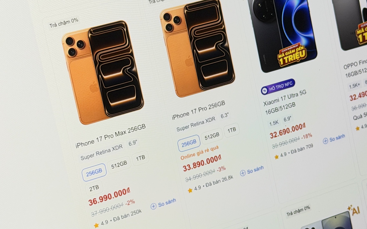 TGDĐ hé lộ về phân khúc smartphone cao cấp: iPhone 17 Pro Max bán chạy gấp 9 lần mẫu Android hot nhất, nhiều flagship Trung Quốc chỉ được vỏn vẹn... vài trăm máy