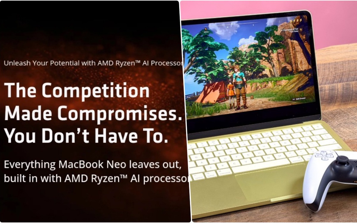 AMD thực sự nghĩ người mua MacBook Neo quan tâm tới game PC?