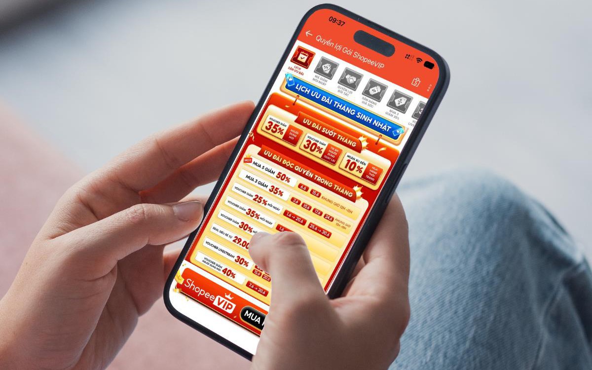 Đặt lịch xem livestream, “săn” loạt ưu đãi hấp dẫn chỉ có tại sinh nhật ShopeeVIP