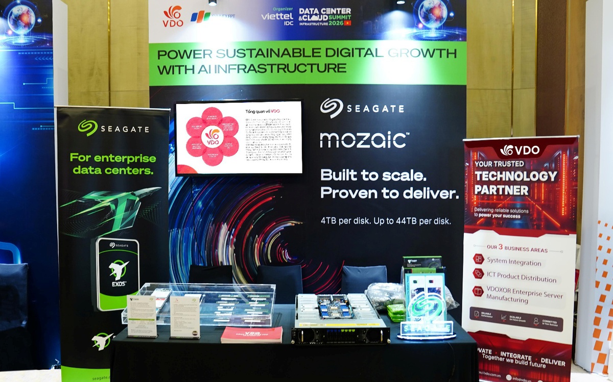 VDO và Seagate giới thiệu hệ sinh thái AI Infrastructure tại DCCI Summit 2026