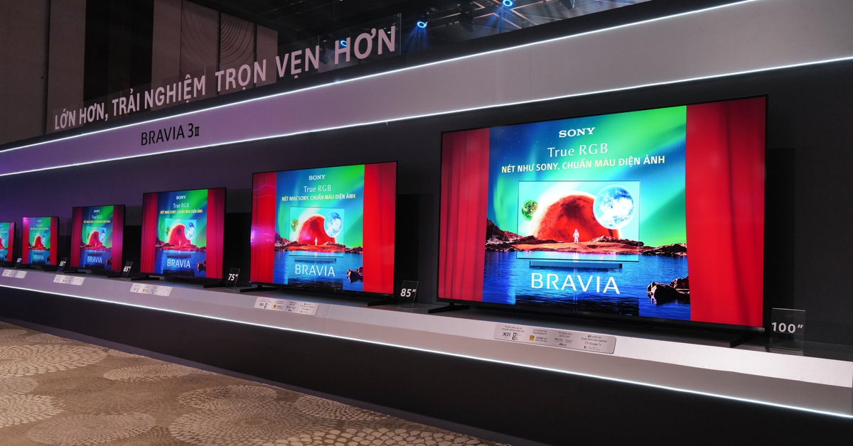 Sony Việt Nam ra mắt loạt TV Bravia mới mùa World Cup, kích thước "khủng" đến 100 inch