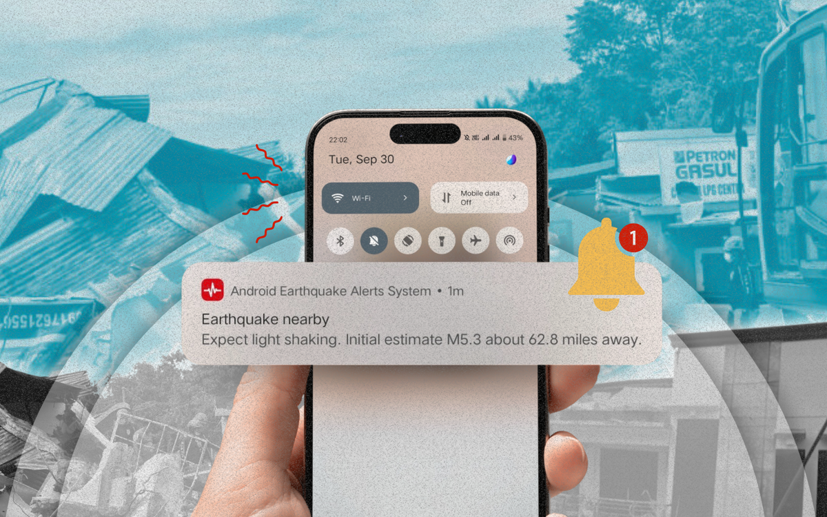 Điện thoại Android cứu người trước động đất