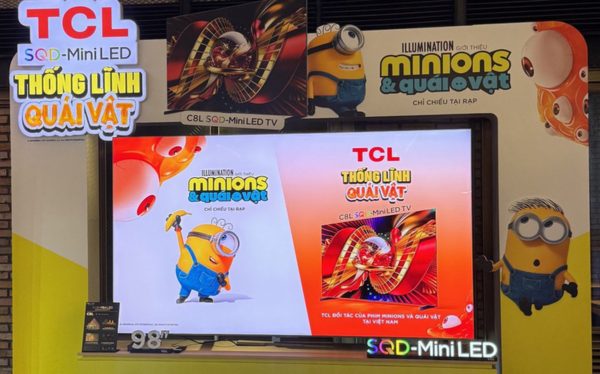 TCL đưa TV C8L SQD-Mini LED đến gần hơn với trải nghiệm điện ảnh thông qua màn hợp tác cùng "Minions & Quái Vật"